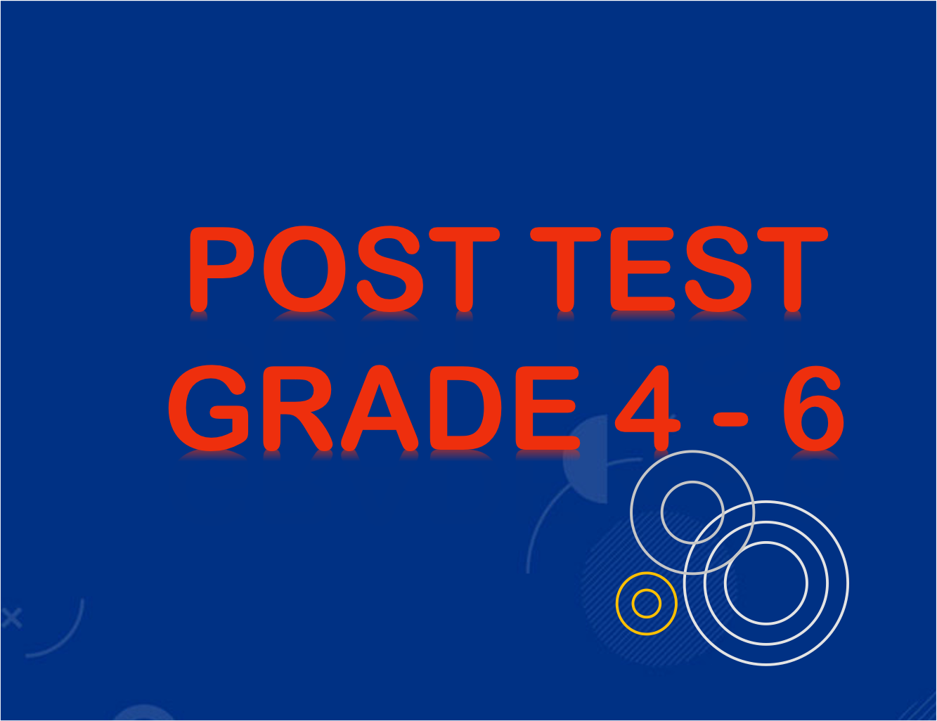 Post Test  Computer- Based  Reading Assessment 